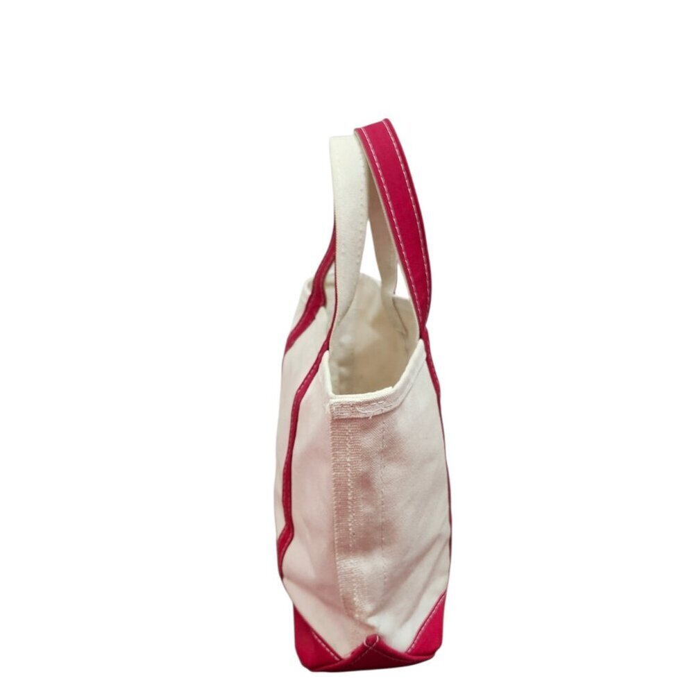 Vintage L.L.Bean Boat And Tote Canvas Bag Medium Red Trim Made In USA Classic - Picture 6 of 13